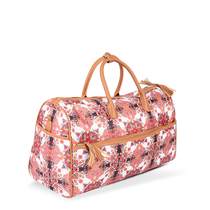 Тропический стиль металлический двойной Zipper Tote Tote Satch