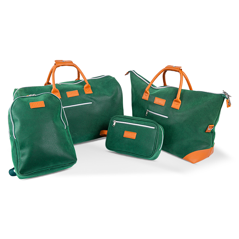 Unisex Green Полностроенная сумка для путешествий премиум-класса